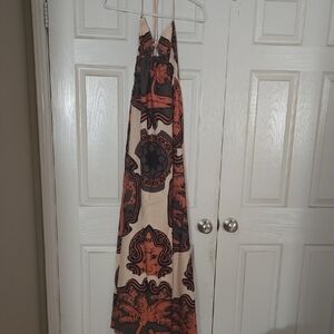 Bohemian Halter backless Maxi Dress